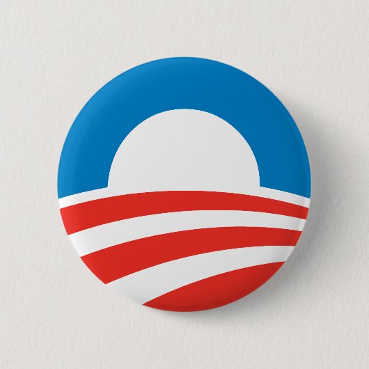 Badge Rond 5 Cm Bouton de logo d'Obama (Devant)
