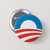Badge Rond 5 Cm Bouton de logo d'Obama (Devant & derrière)