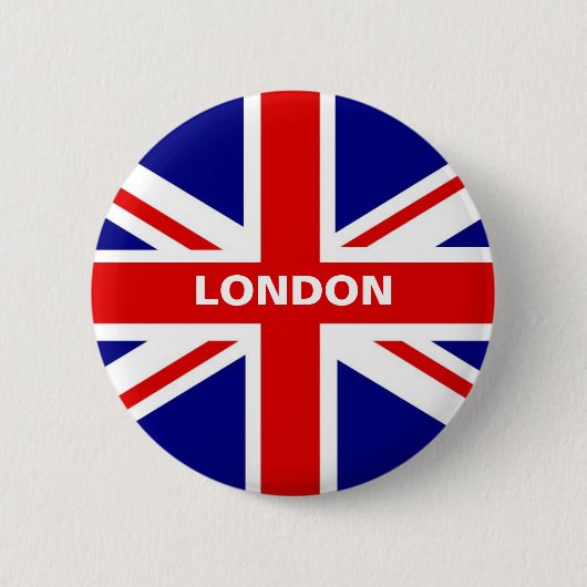 Badge Rond 5 Cm Bouton de Londres Union Jack (Devant)