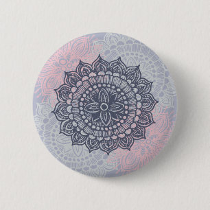 Badge Rond 5 Cm Bouton de l'ornement de suivi Mandala