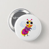 Badge Rond 5 Cm Bouton de luciole (Devant & derrière)