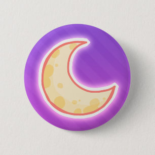 Badge Rond 5 Cm Bouton de lune
