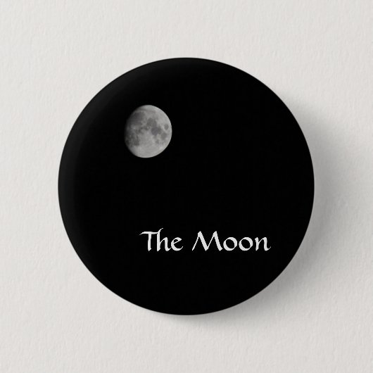 Badge Rond 5 Cm Bouton de lune (Devant)