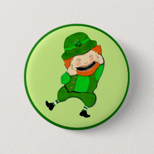 Badge Rond 5 Cm Bouton de lutin de la Saint-Patrick