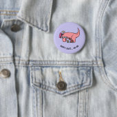 Badge Rond 5 Cm Bouton de lutte de Pâques T-Rex (En situation)