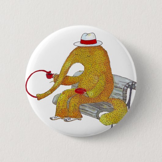 Badge Rond 5 Cm Bouton de M. Anteater (Devant)