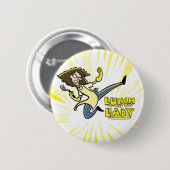 Badge Rond 5 Cm Bouton de Madame de déjeuner (Devant & derrière)