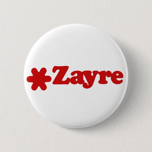 Badge Rond 5 Cm Bouton de magasin de Zayre (Devant)