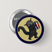 Badge Rond 5 Cm Bouton de maïs éclaté de Binturong (Devant & derrière)