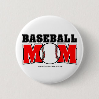 Badge Rond 5 Cm Bouton de maman de base-ball