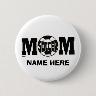 BADGE ROND 5 CM BOUTON DE MAMAN DU FOOTBALL (COUTUME)