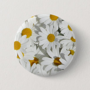 Badge Rond 5 Cm Bouton de marguerites