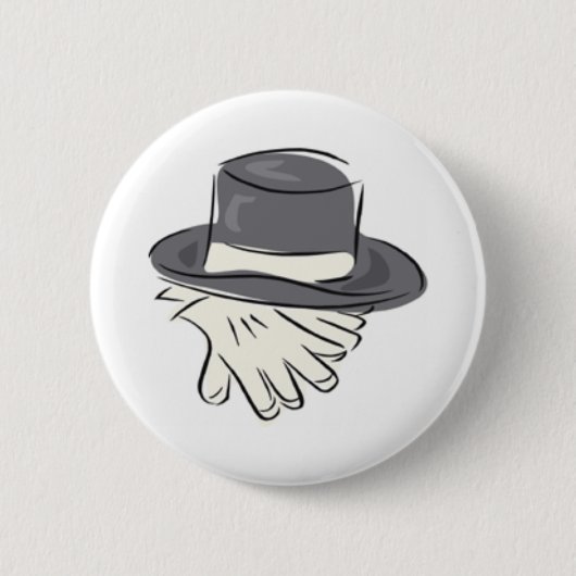 Badge Rond 5 Cm Bouton de mariage (Devant)