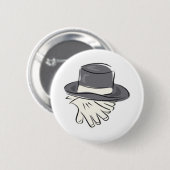Badge Rond 5 Cm Bouton de mariage (Devant & derrière)