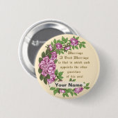 Badge Rond 5 Cm Bouton de mariage verset mariage (Devant & derrière)