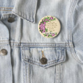 Badge Rond 5 Cm Bouton de mariage verset mariage (En situation)