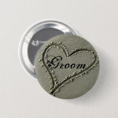 Badge Rond 5 Cm Bouton de marié (Devant & derrière)