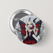 Badge Rond 5 Cm Bouton "de mascarade de Valentine" (Devant & derrière)