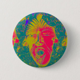 Badge Rond 5 Cm bouton de masque de visage