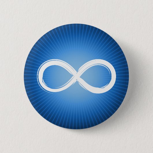 Badge Rond 5 Cm Bouton de maths du symbole | d'infini (Devant)