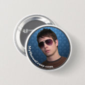 Badge Rond 5 Cm Bouton de Matt Chin (Devant & derrière)