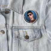 Badge Rond 5 Cm Bouton de Matt Chin (En situation)