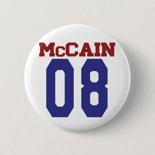 Badge Rond 5 Cm Bouton de McCain '08 (Devant)