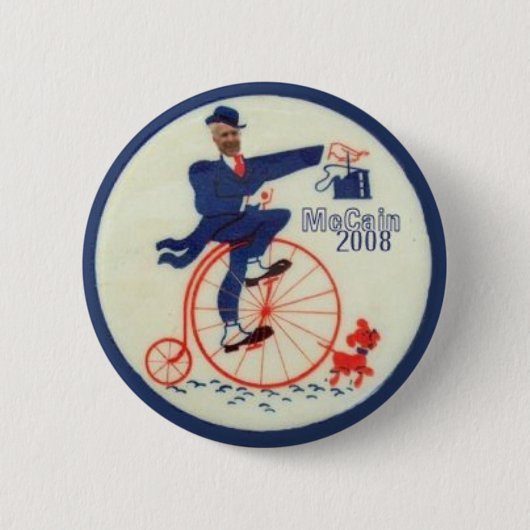 Badge Rond 5 Cm Bouton de McCain 2008 (Devant)