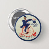 Badge Rond 5 Cm Bouton de McCain 2008 (Devant & derrière)