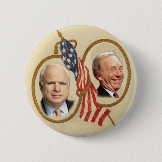 Badge Rond 5 Cm Bouton de McCain/Lieberman (Devant)