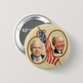 Badge Rond 5 Cm Bouton de McCain/Lieberman (Devant & derrière)