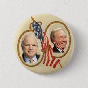 Badge Rond 5 Cm Bouton de McCain/Lieberman