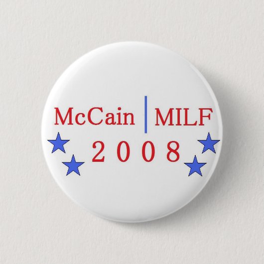 Badge Rond 5 Cm Bouton de McCain/MILF (Devant)