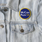 Badge Rond 5 Cm Bouton de McCain-Palin (En situation)