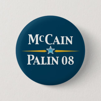 Badge Rond 5 Cm Bouton de McCain Palin 2008