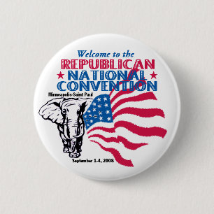 Badge Rond 5 Cm Bouton de McCain RNC