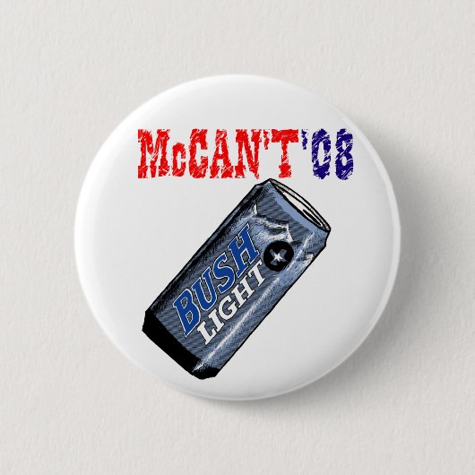 Badge Rond 5 Cm Bouton de McCan't '08 (Devant)
