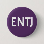 Badge Rond 5 Cm Bouton de membre de l'équipe d'ENTJ (Devant)