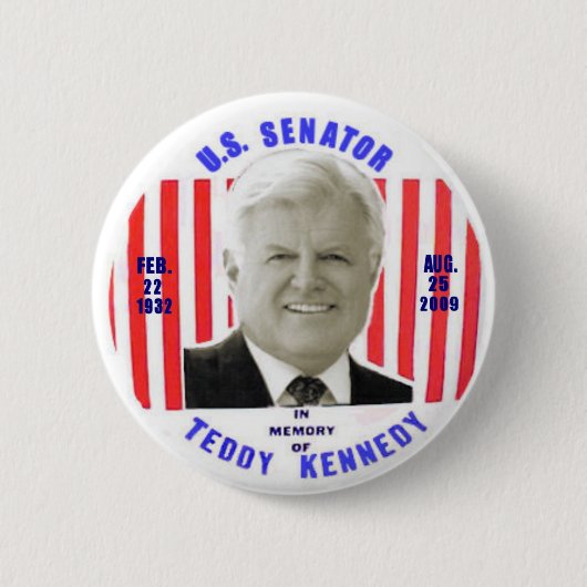 Badge Rond 5 Cm Bouton de mémorial de Kennedy de nounours (Devant)