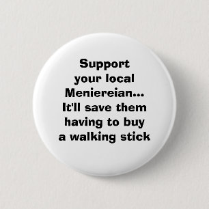 Badge Rond 5 Cm Bouton de Meniereians de soutien
