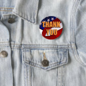 Badge Rond 5 Cm Bouton de Merci (En situation)