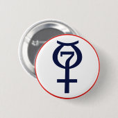 Badge Rond 5 Cm Bouton de Mercury de projet (Devant & derrière)