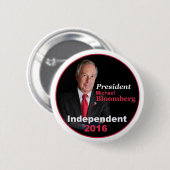 Badge Rond 5 Cm Bouton de Michael Bloomberg 2016 (Devant & derrière)