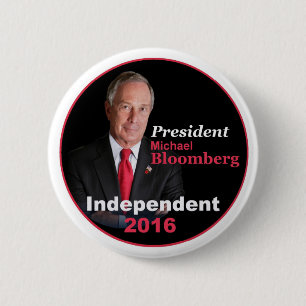 Badge Rond 5 Cm Bouton de Michael Bloomberg 2016