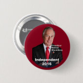 Badge Rond 5 Cm Bouton de Michael Bloomberg 2016 (Devant & derrière)