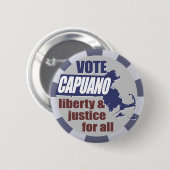 Badge Rond 5 Cm Bouton de Mike Capuano de vote (Devant & derrière)