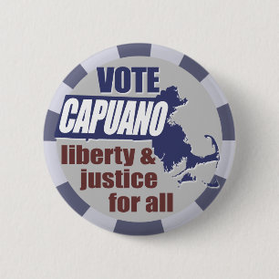 Badge Rond 5 Cm Bouton de Mike Capuano de vote