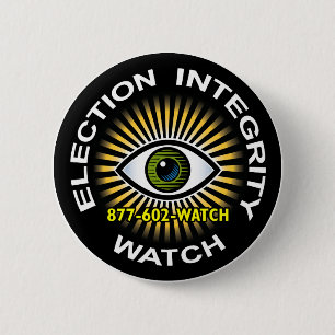 Badge Rond 5 Cm Bouton de montre d'intégrité d'élection
