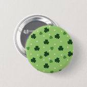 Badge Rond 5 Cm Bouton de motif de shamrock (Devant & derrière)