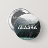 Badge Rond 5 Cm Bouton de Mountainscape (Devant & derrière)